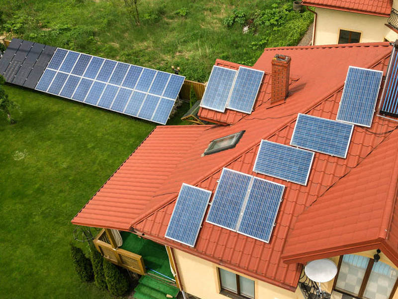 8.5KW هيكل تركيب الطاقة الشمسية سقف القرميد
